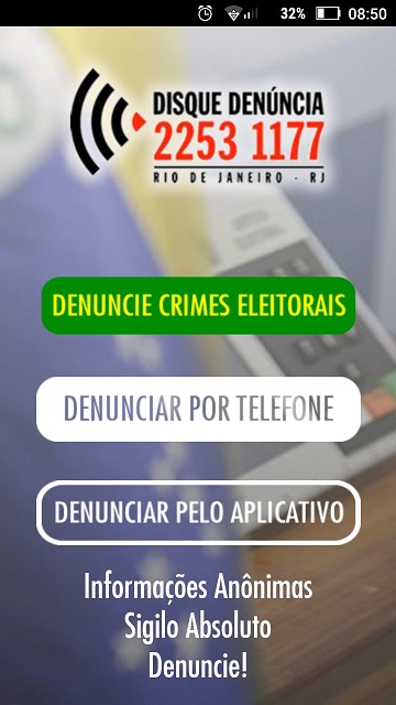 Eleitor pode denunciar crimes eleitorais pelo aplicativo do Disque Denúncia